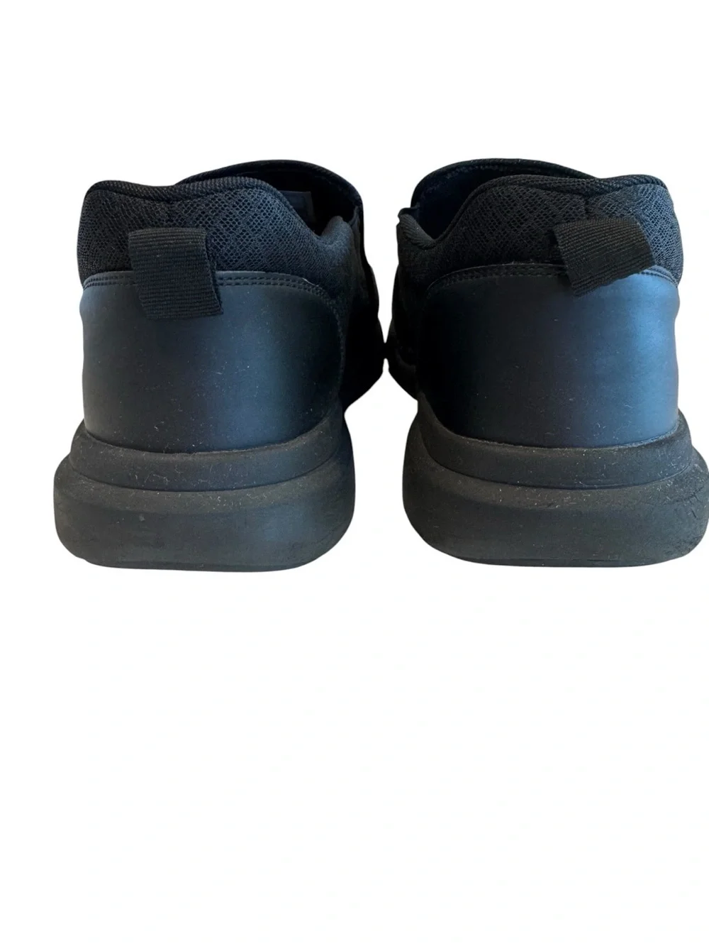 FitVille Men's Slip-On Walking Shoes Black Wide Comfort Sneakers Size 11W